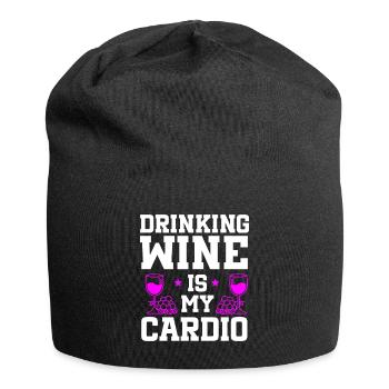 Wine Tasting Funny Wine Lover - Jersey Beanie - black - Front