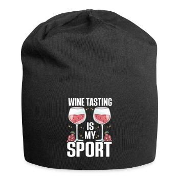 Wine Tasting Funny Wine Lover - Jersey-Beanie - Schwarz - Vorne