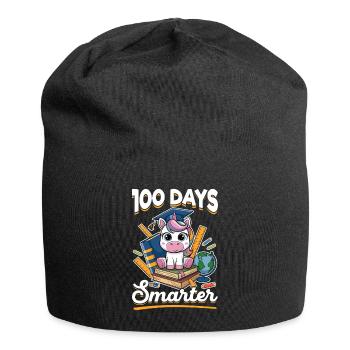 Cute Unicorn Rainbow 100 Days of School - Jersey-Beanie - Schwarz - Vorne
