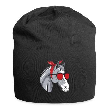 Ich Liebe Meinen Percheron An Die Scheune Und - Jersey-Beanie - Schwarz - Vorne