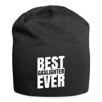 Echtes Professionelles Gaslighting - Jersey-Beanie - Schwarz - Vorne