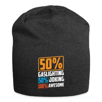 True Professional Gaslighting - Jersey Beanie - charcoal grey - Front