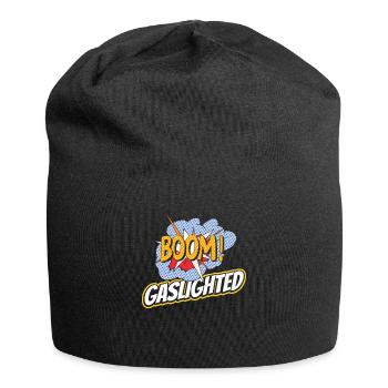 Echtes Professionelles Gaslighting - Jersey-Beanie - Schwarz - Vorne
