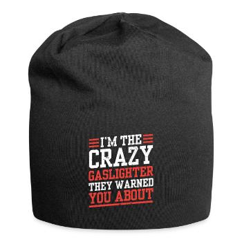 Echtes Professionelles Gaslighting - Jersey-Beanie - Schwarz - Vorne