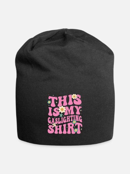 Echtes Professionelles Gaslighting - Jersey-Beanie - Schwarz