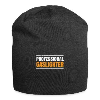 True Professional Gaslighting - Jersey Beanie - charcoal grey - Front