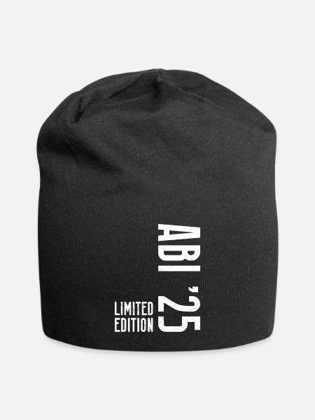 ABI 2025 Abitur Abschluss Lustiges Abiturienten - Jersey-Beanie - Schwarz