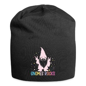 Garden Gnome Costume Gnomes Rocks Gnome - Jersey Beanie - black - Front