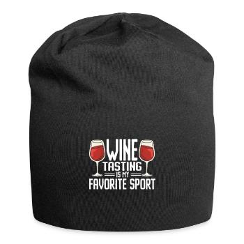 Wine Tasting Funny Wine Lover - Jersey Beanie - black - Front