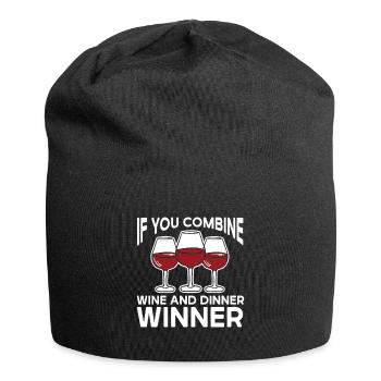 Wine Tasting Funny Wine Lover - Jersey-Beanie - Schwarz - Vorne