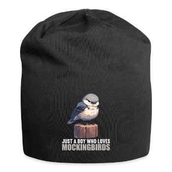 Spottdrosseln Spottdrossel - Jersey-Beanie - Schwarz - Vorne
