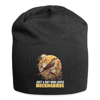 Spottdrosseln Spottdrossel - Jersey-Beanie - Schwarz - Vorne