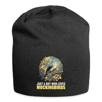 Spottdrosseln Spottdrossel - Jersey-Beanie - Schwarz - Vorne