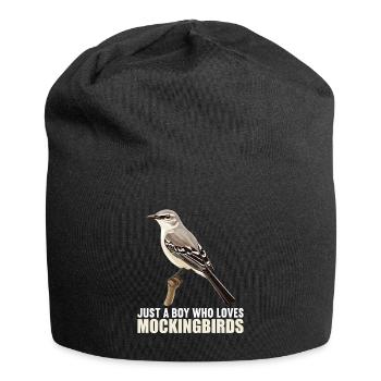 Spottdrosseln Spottdrossel - Jersey-Beanie - Schwarz - Vorne