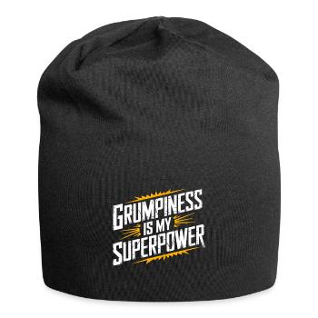Grumpy Old Man Grumpy - Jersey Beanie - black - Front