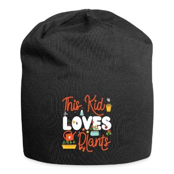 Plant Lover Gardening Kid This Kid - Jersey Beanie - black - Front