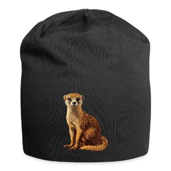 La mangouste de mangouste - Bonnet en jersey - noir - Devant
