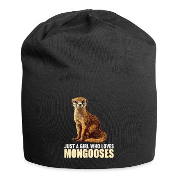 La mangouste de mangouste - Bonnet en jersey - noir - Devant