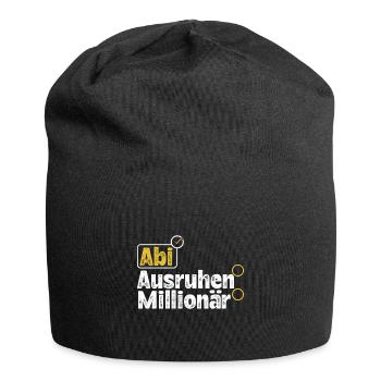 Abitur ABI AUSRUHEN MILLIONÄR Abi Lustiges - Jersey-Beanie - Schwarz - Vorne