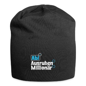 Abitur ABI AUSRUHEN MILLIONÄR Abi Lustiges - Jersey-Beanie - Schwarz - Vorne