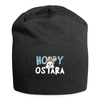 Hoppy Ostara Easter Bunny Joy Spring - Jersey Beanie - black - Front