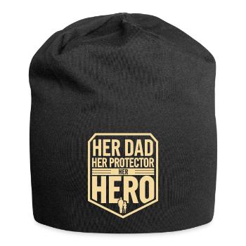Geschenke Zum Vatertag Für Papa - Jersey-Beanie - Schwarz - Vorne