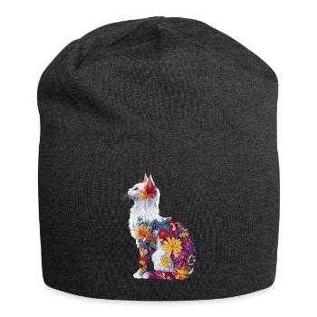 Türkisch Angora - Jersey-Beanie - Anthrazit - Vorne