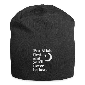 Muslim - Jersey Beanie - charcoal grey - Front
