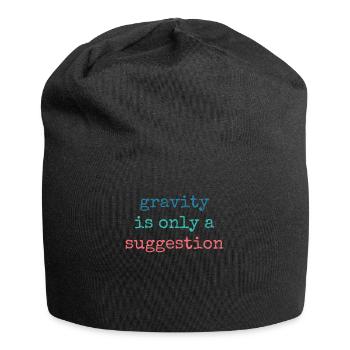 Schwerkraft Ist Nur Ein Vorschlag Boulderer - Jersey-Beanie - Schwarz - Vorne