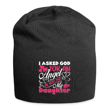 Mother's Day God Sent Me My Daughter - Jersey Beanie - black - Front