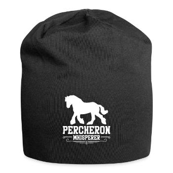 Cheval percheron Percheron Chuchoteur - Bonnet en jersey - noir - Devant