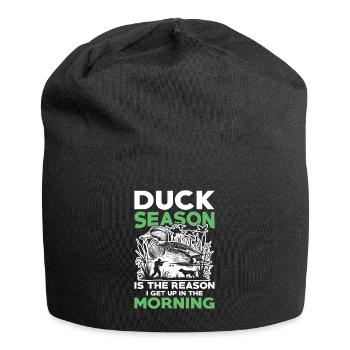 Duck hunters shoot heavier loads flag - Jersey Beanie - black - Front