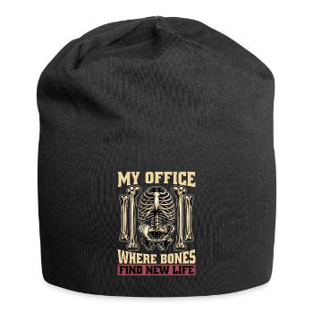 Orthopedic Surgeon My Office Where Health Worker - Jersey-Beanie - Schwarz - Vorne