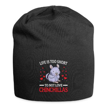 Chinchilla nicht lieben Nagetier Wollmaus - Jersey-Beanie - Schwarz - Vorne