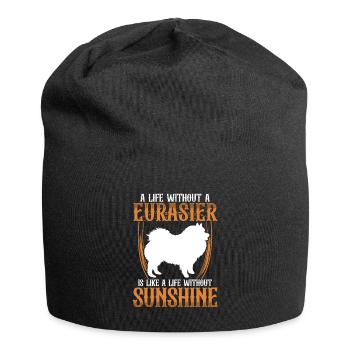 La vie sans Eurasier Spitz Eurasier - Bonnet en jersey - noir - Devant