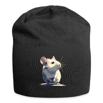 Mäuse Maus - Jersey-Beanie - Schwarz - Vorne