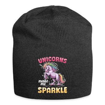 Cute Mid-Dab Unicorn Rainbows - Jersey-Beanie - Anthrazit - Vorne