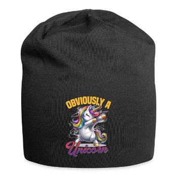 Cute Dabbing Unicorn Rainbows - Jersey-Beanie - Schwarz - Vorne