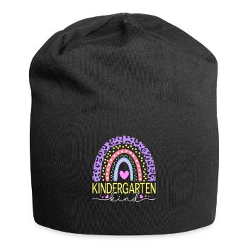 Enfants Maternelle Enfant Arc-en-ciel Fille - Bonnet en jersey - noir - Devant
