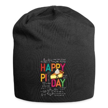 Happy Pi Day Math Fans Quadratic Formulas - Jersey Beanie - black - Front