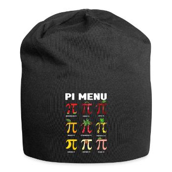 Pi Menü Obst Pi Day Lustige Mathematik Kunst - Jersey-Beanie - Schwarz - Vorne