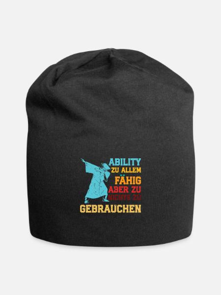 Abi ABILITY ZU ALLEM FÄHIG NICHT ZU GEBRAUCHEN - Jersey-Beanie - Schwarz