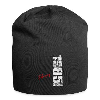 Février 1985 Vintage Né Anniversaire Rétro - Bonnet en jersey - noir - Devant