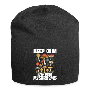 Pilzsammler Pilzsucher Pilze Sammeln Pilzsucher - Jersey-Beanie - Anthrazit - Vorne