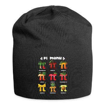 Pi Menü Fruchtfreunde Pi Day Spaß - Jersey-Beanie - Schwarz - Vorne