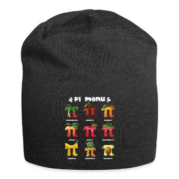 Pi Menü Fruchtfreunde Pi Day Spaß - Jersey-Beanie - Anthrazit - Vorne