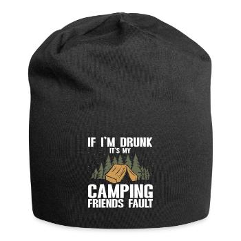 Camping Feu de camp Camper - Bonnet en jersey - noir - Devant