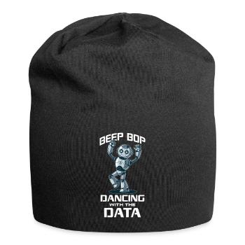 Ai Robotics Geek Tech Humor Robot - Jersey Beanie - black - Front