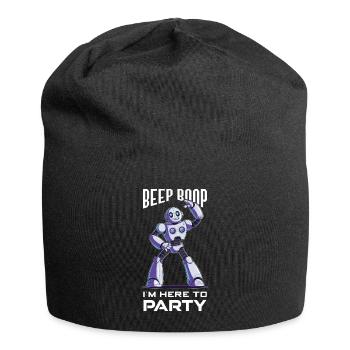Ai Robotics Geek Tech Humor Robot - Jersey Beanie - black - Front