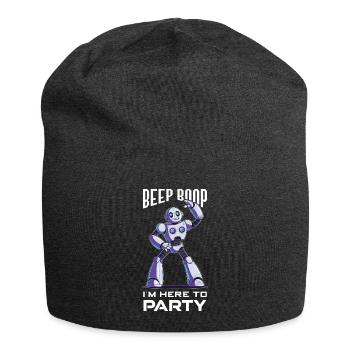 Ai Robotics Geek Tech Humor Robot - Jersey Beanie - charcoal grey - Front